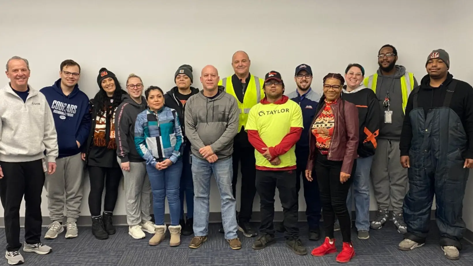 Team Taylor members at a company event