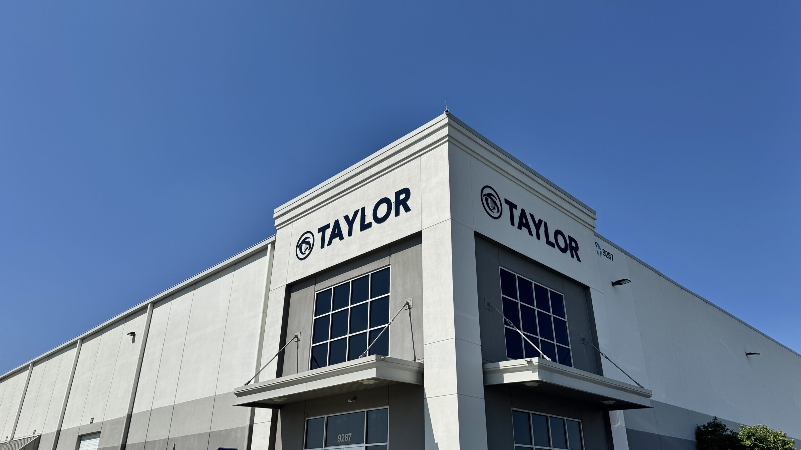 Taylor on-site warehouse team