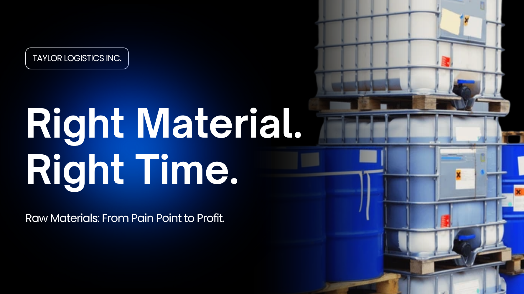 Raw Materials From Pain Point to Profit.