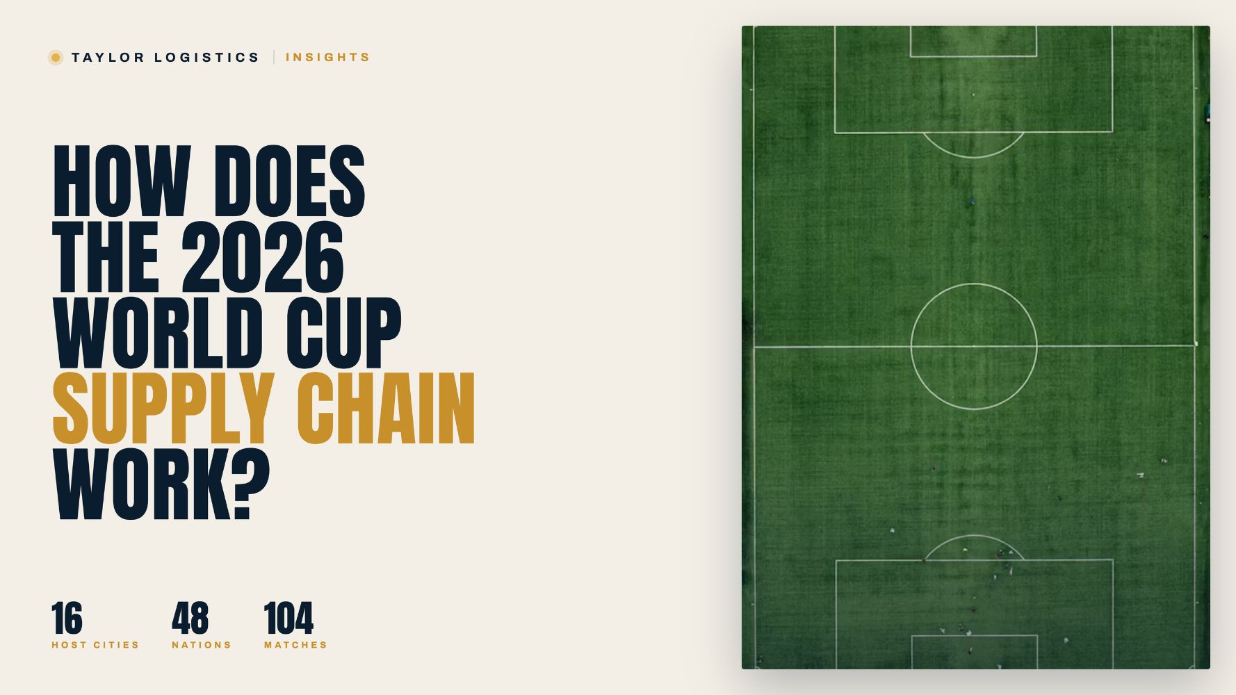 How Does the 2026 FIFA World Cup Supply Chain Work