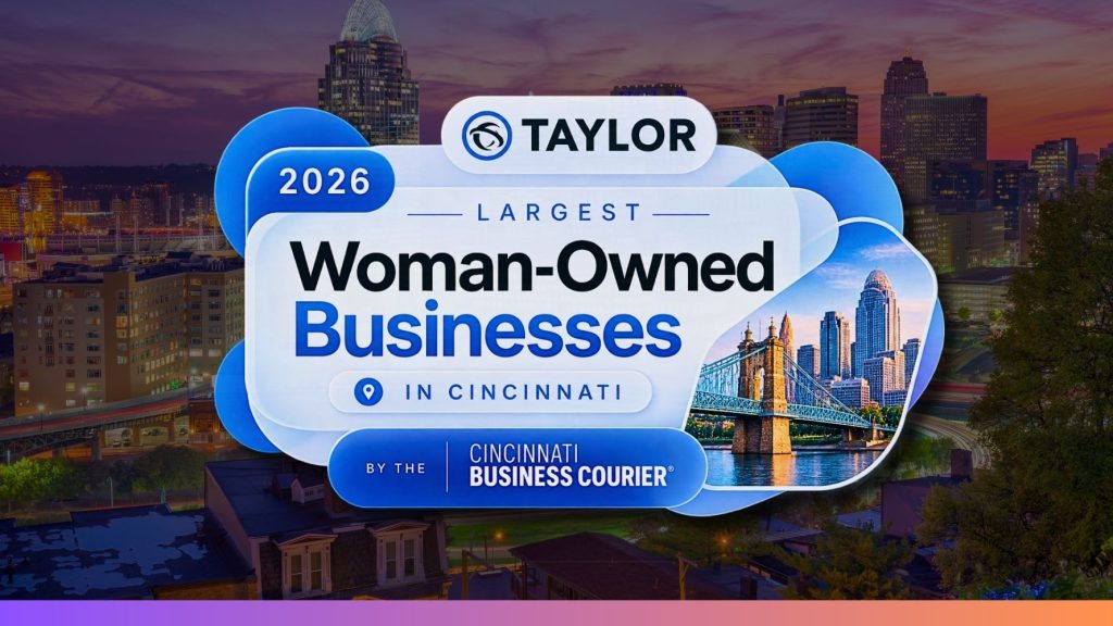 Taylor Logistics recognized among the 2026 Largest Woman-Owned Businesses in Cincinnati by the Cincinnati Business Courier.