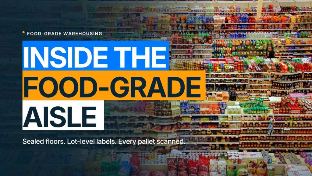 Inside the food-grade aisle